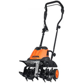 12 Amp Electric Tiller 18in Tilling Width 3.94in Tilling Depth Corded Cultivator with Steel Mn Tines for Garden Lawn Soil Digging